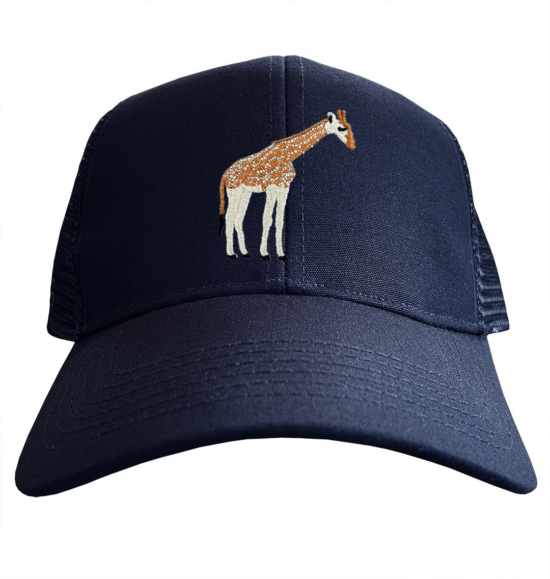 Giraffe Trucker Cap - Blue Panda