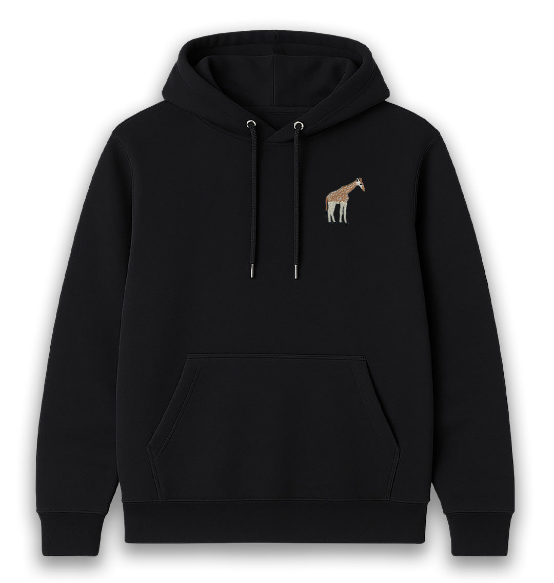 Giraffe Womens Hoodie - Blue Panda