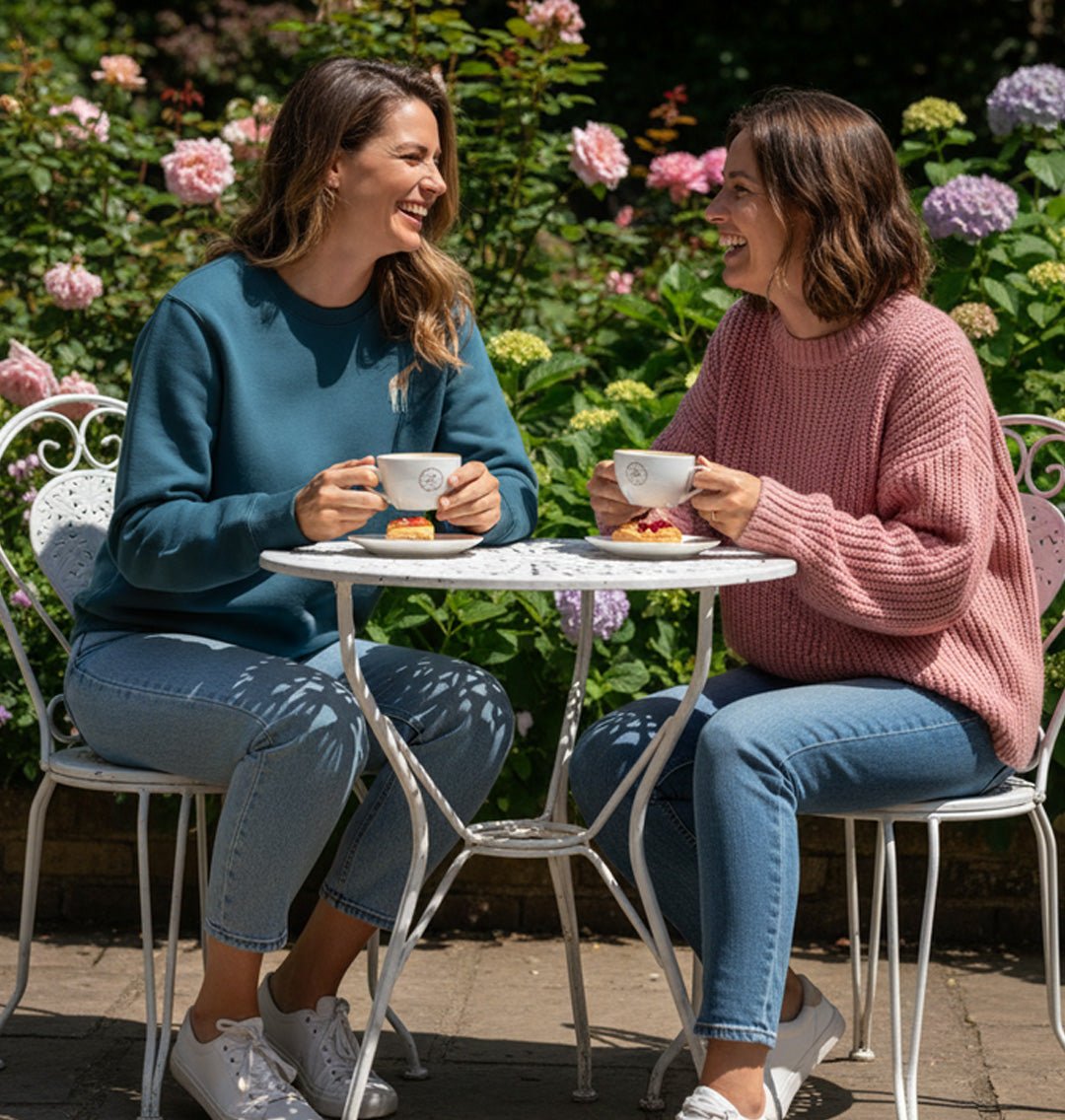 Giraffe Womens Sweatshirt - Unisex - Blue Panda