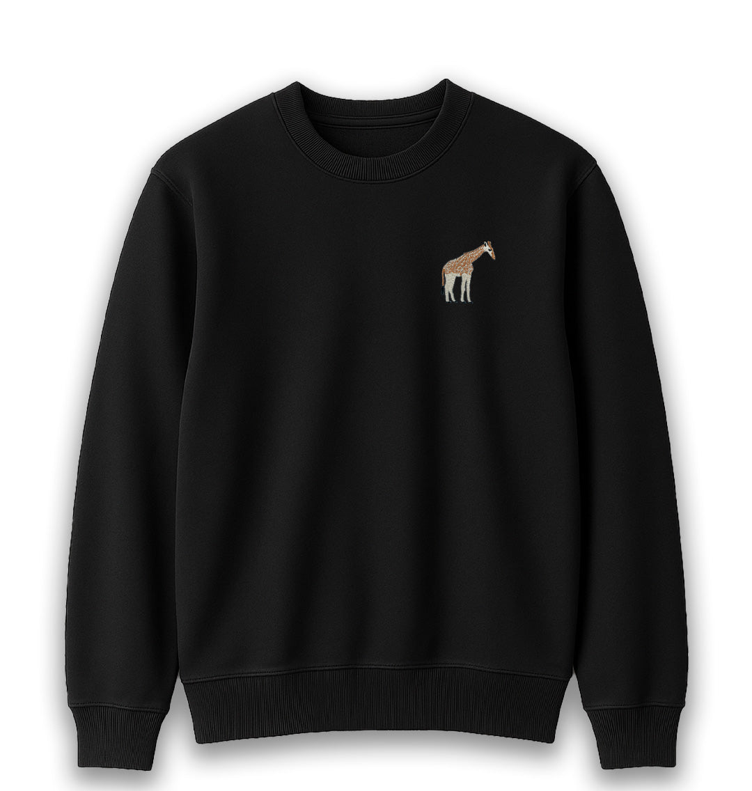 Giraffe Womens Sweatshirt - Unisex - Blue Panda