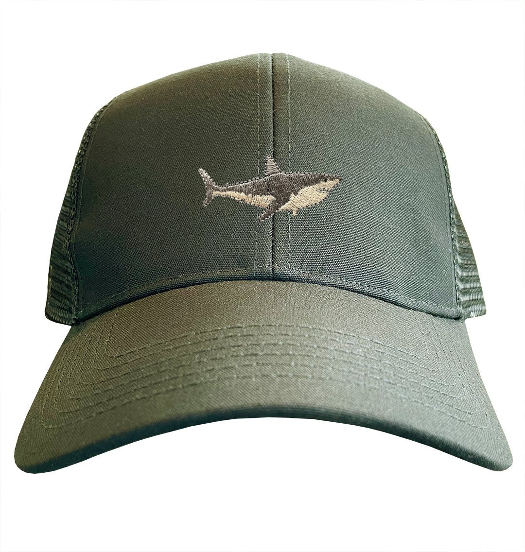 Great White Shark Trucker Cap - Blue Panda