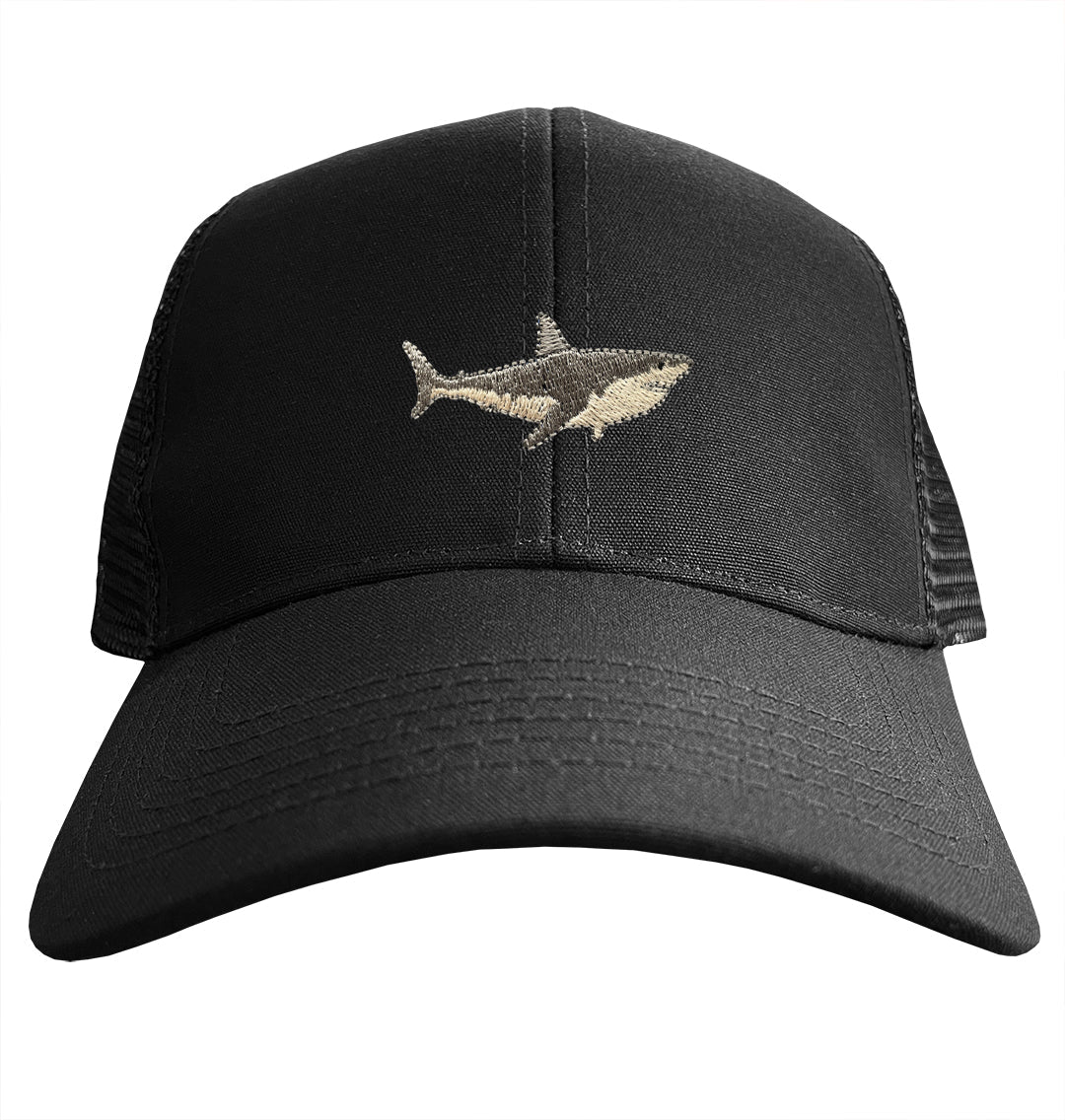 Great White Shark Trucker Cap - Blue Panda