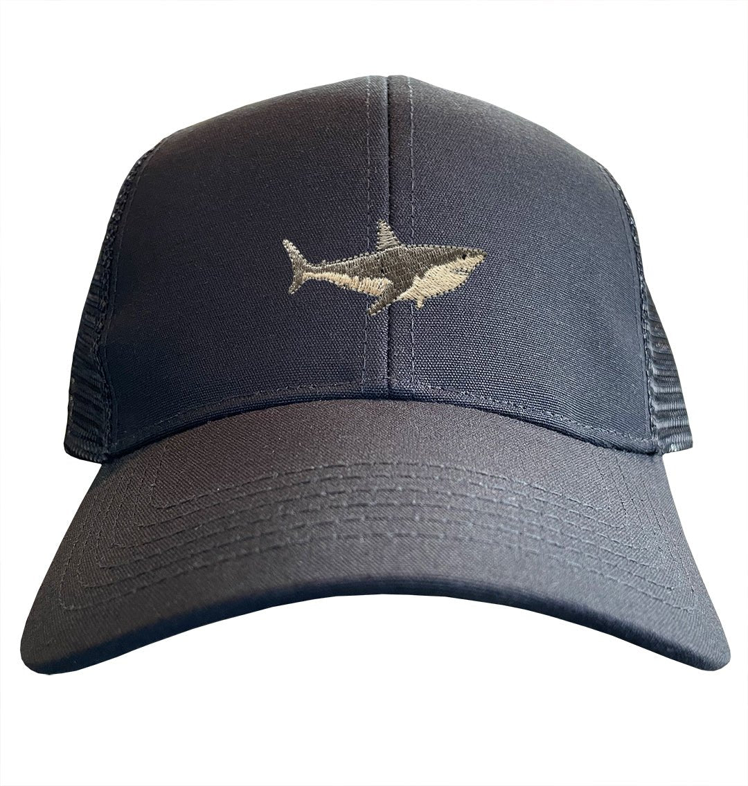 Great White Shark Trucker Cap - Blue Panda