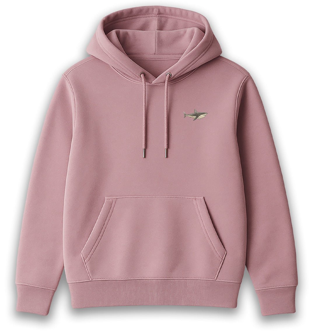 Great White Shark Womens Hoodie - Unisex - Blue Panda