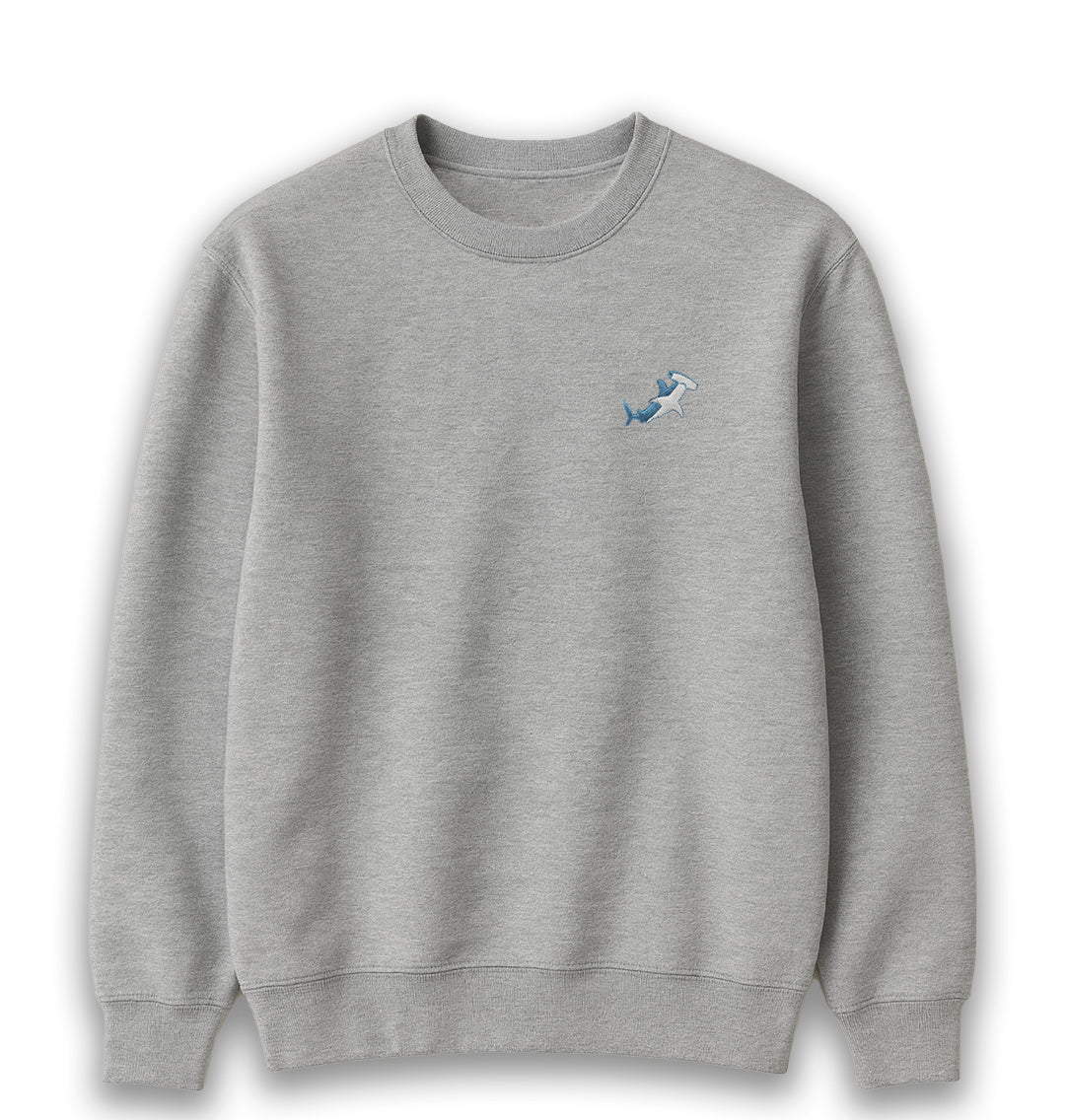 Hammerhead Shark Mens Sweatshirt - Blue Panda