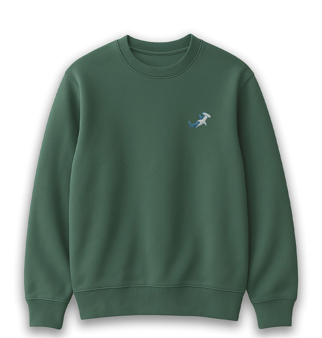 Hammerhead Shark Mens Sweatshirt - Blue Panda