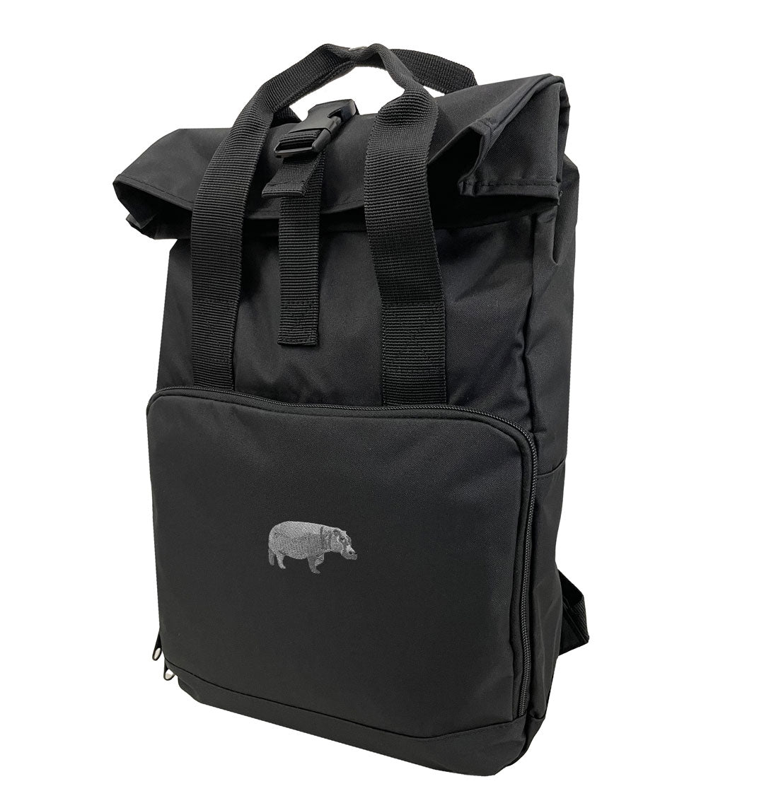 Hippopotamus Everyday Roll-top Recycled Backpack