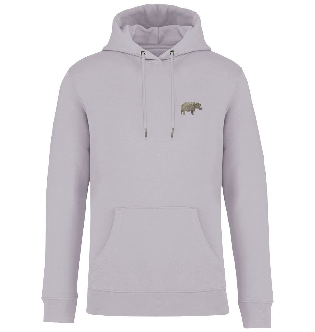 Hippo Mens Hoodie - Blue Panda