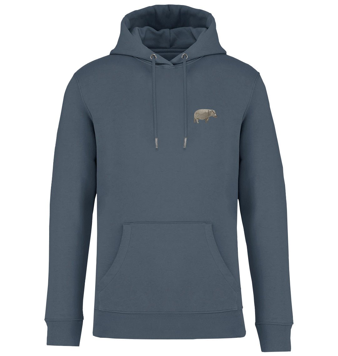 Hippo Mens Hoodie - Blue Panda