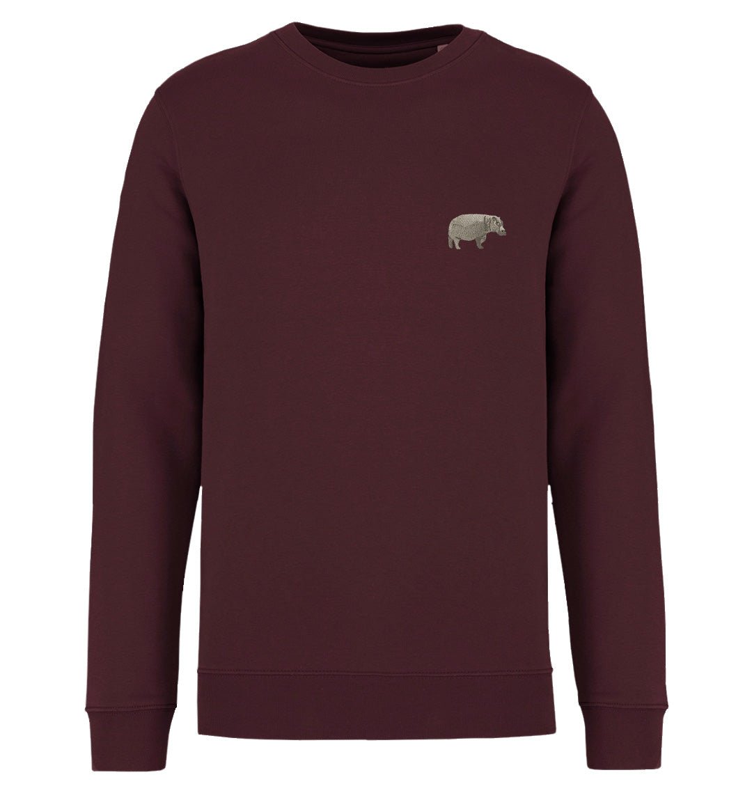 Hippo Mens Sweatshirt - Blue Panda