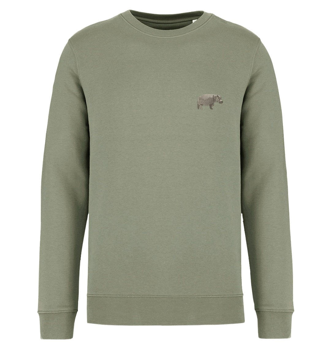 Hippo Mens Sweatshirt - Blue Panda