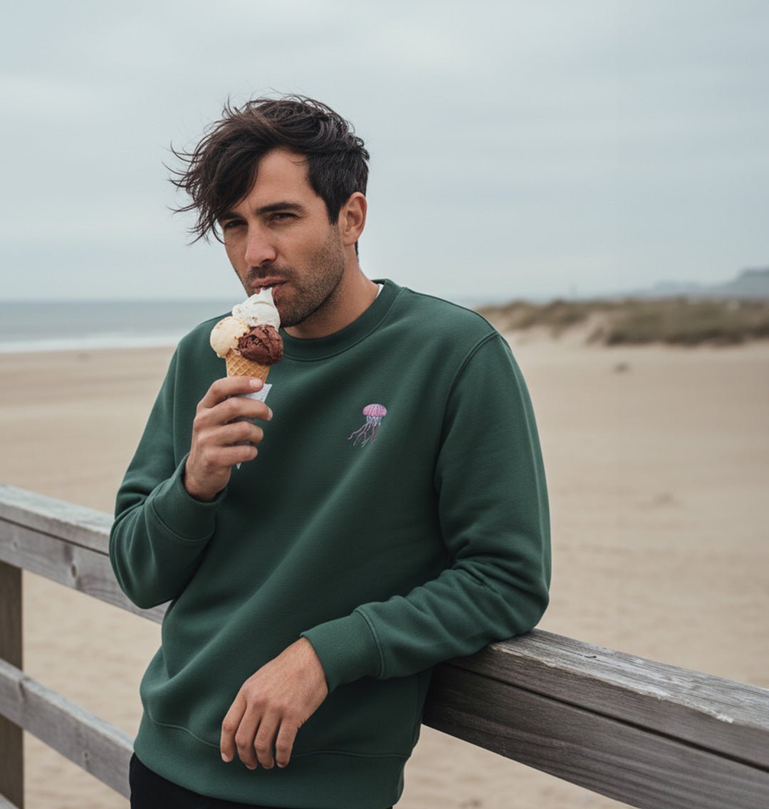 Jellyfish Mens Sweatshirt - Blue Panda