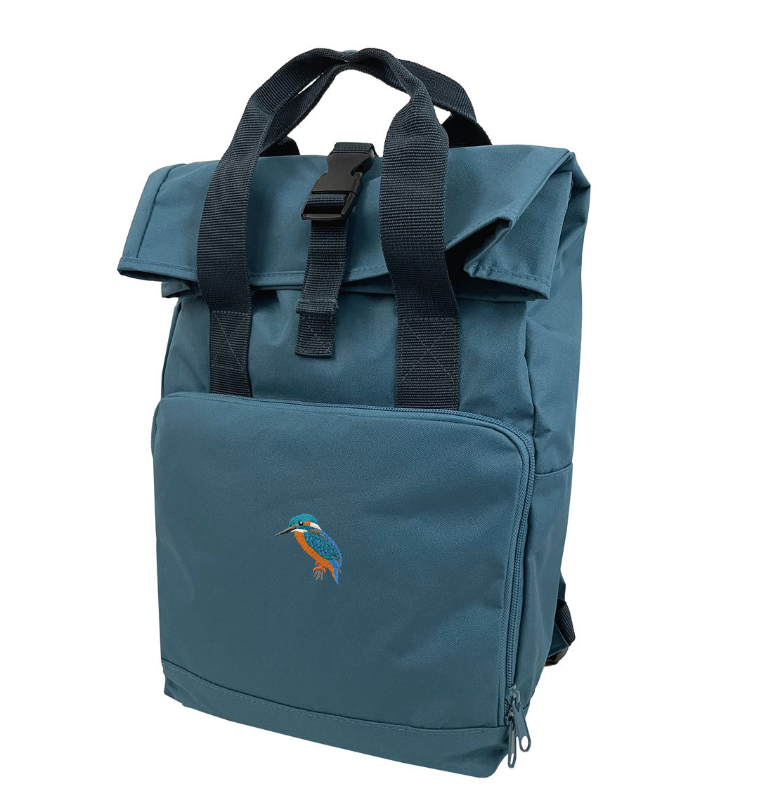 Kingfisher Everyday Roll-top Recycled Backpack