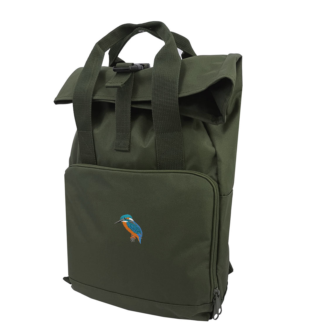 Kingfisher Everyday Roll-top Recycled Backpack