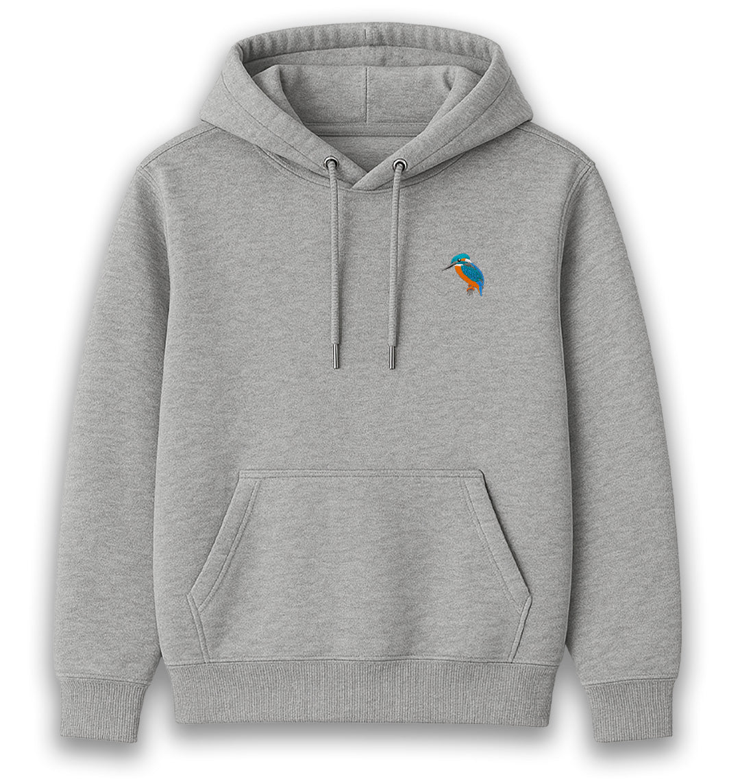 Kingfisher Womens Hoodie - Unisex - Blue Panda