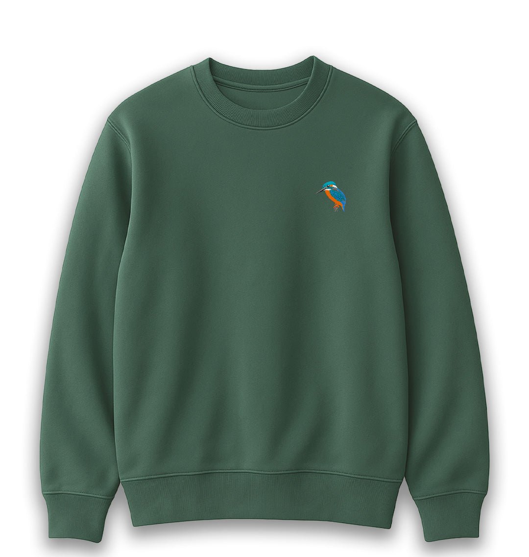 Kingfisher Womens Sweatshirt - Unisex - Blue Panda