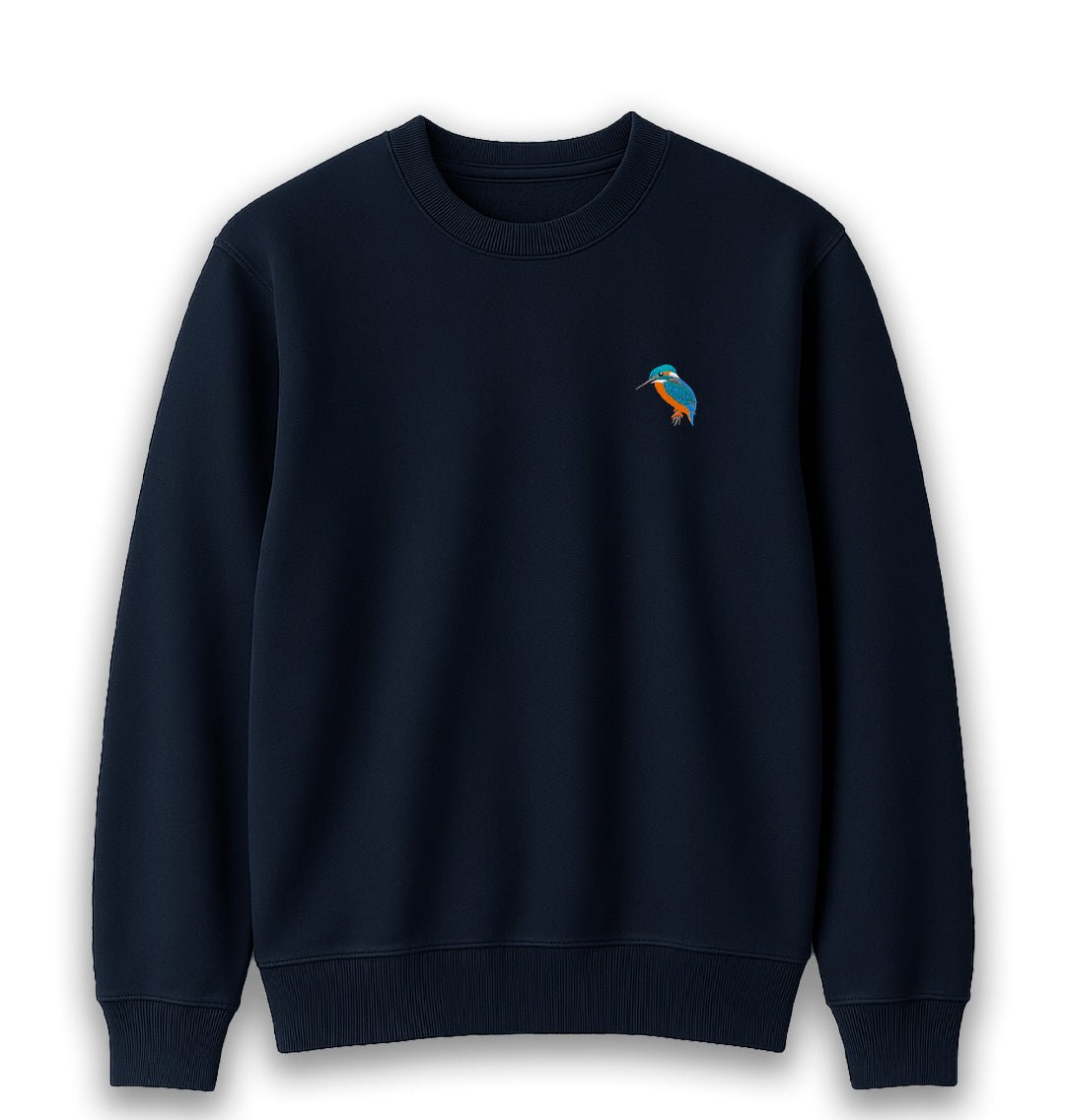 Kingfisher Womens Sweatshirt - Unisex - Blue Panda