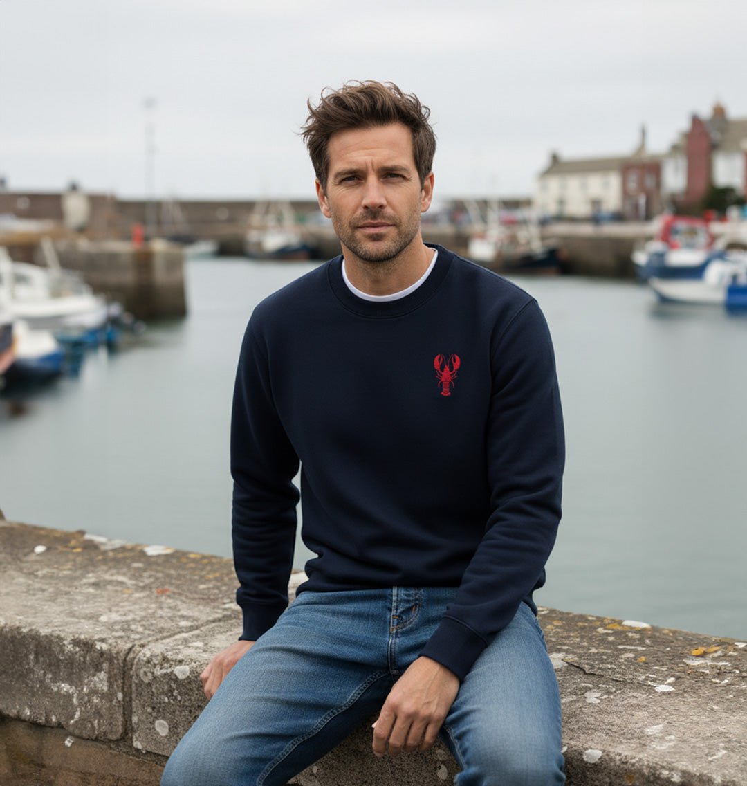 Lobster Mens Sweatshirt - Blue Panda