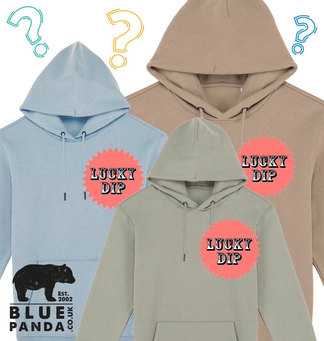 Lucky Dip Mystery Hoodie - Unisex - Blue Panda