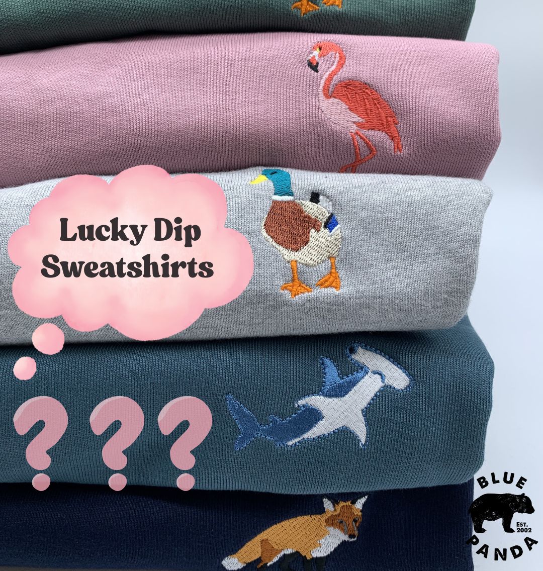Lucky Dip Mystery Sweatshirt - Unisex - Blue Panda