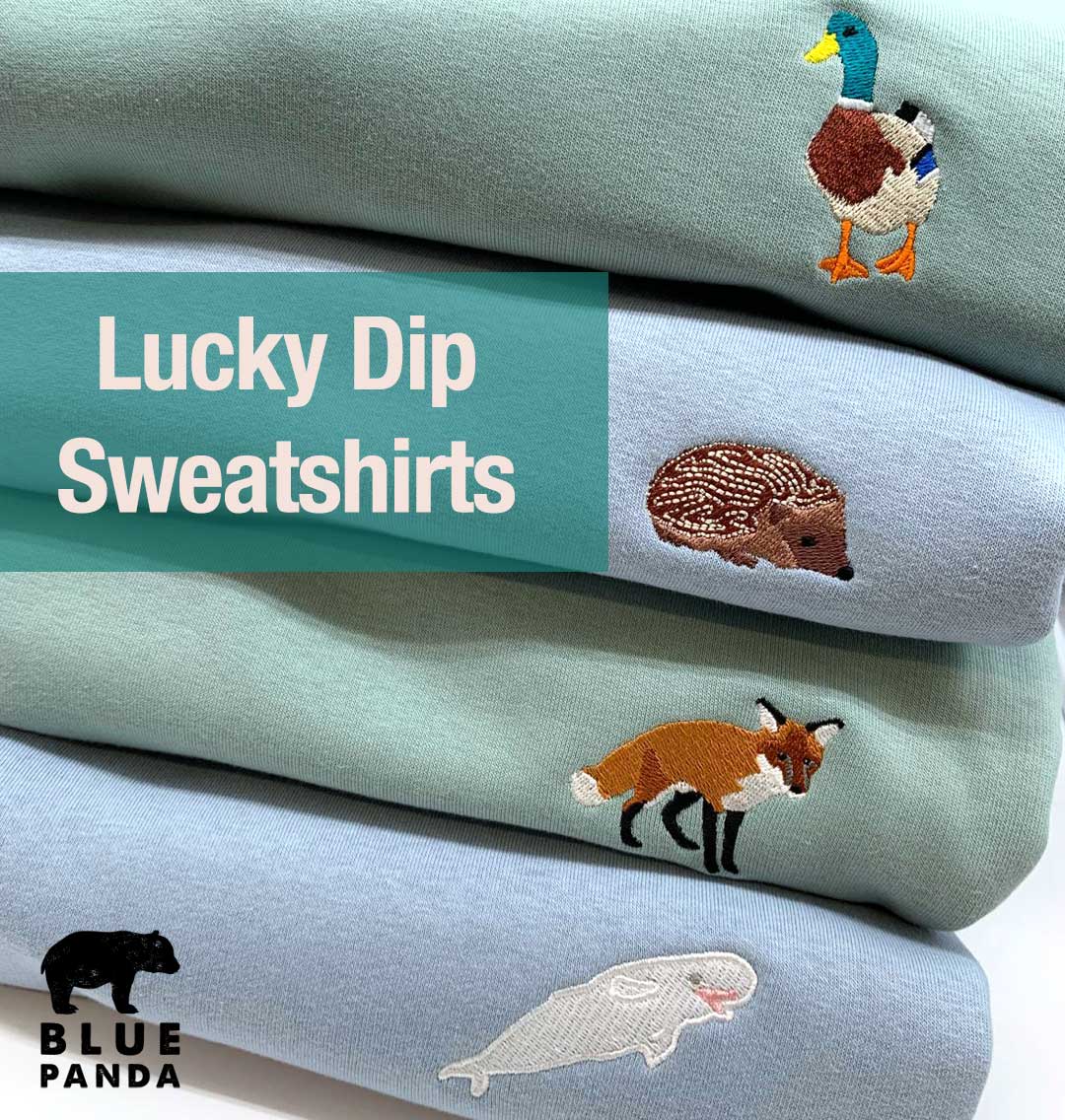Lucky Dip Mystery Sweatshirt - Unisex - Blue Panda