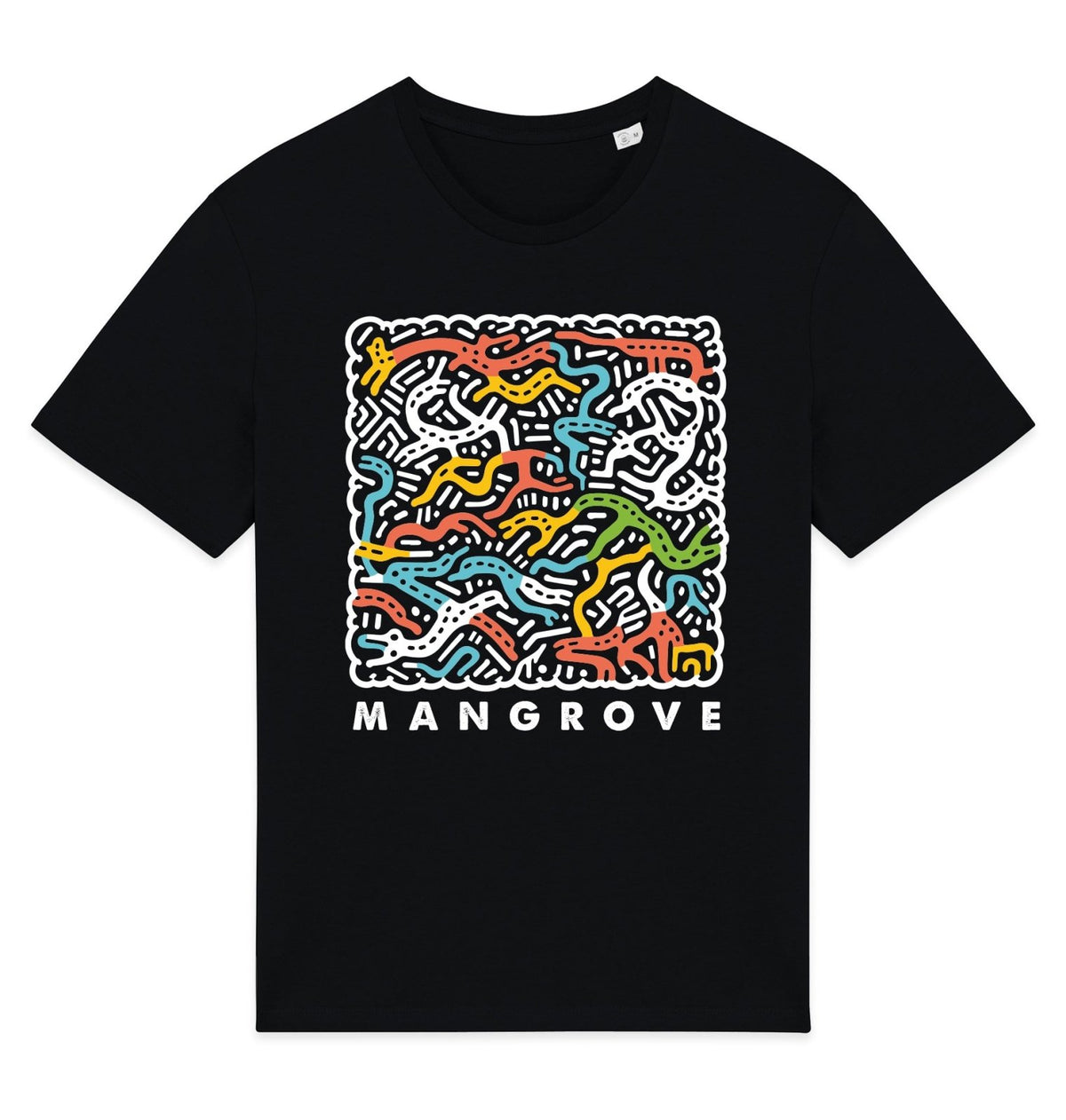 Mangrove Front Print Mens T-shirt - Blue Panda