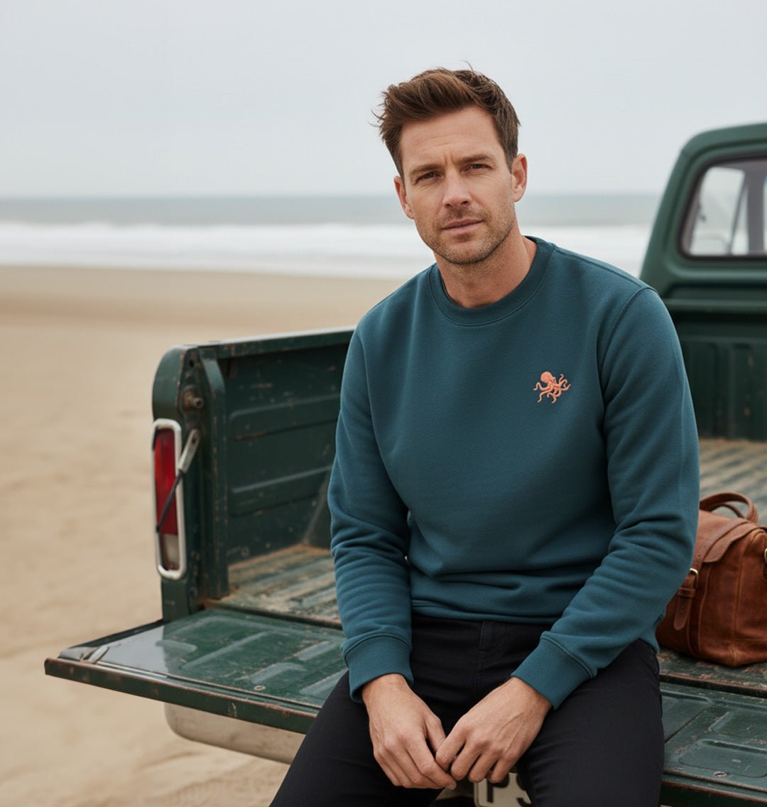 Octopus Mens Sweatshirt - Blue Panda