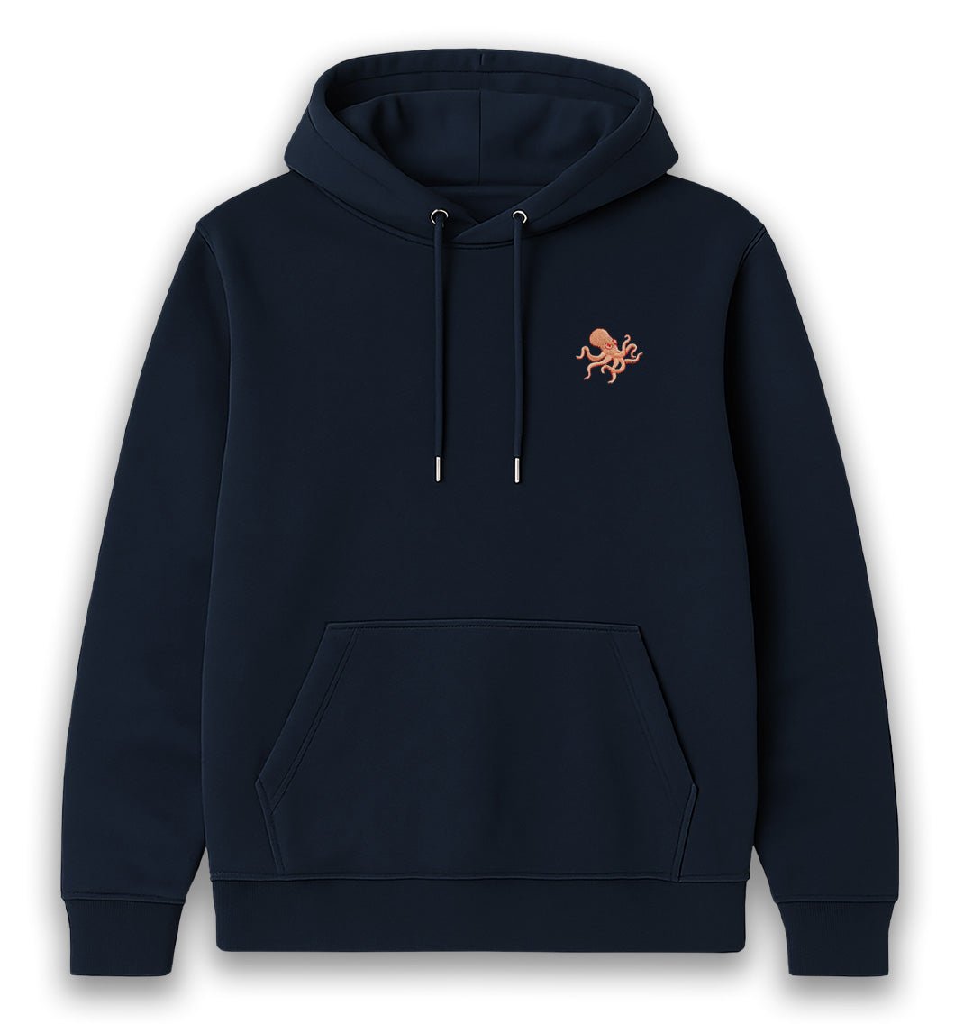 Octopus Womens Hoodie - Unisex - Blue Panda