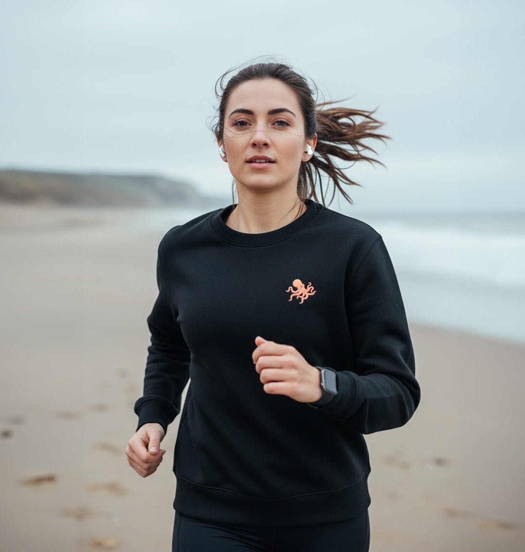 Octopus Womens Sweatshirt - Unisex - Blue Panda