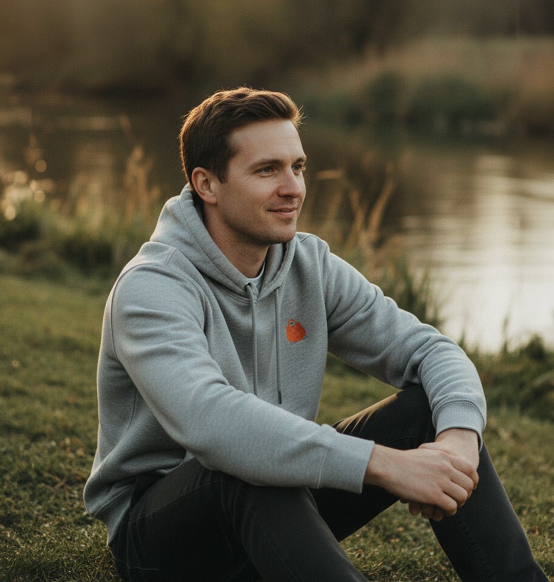 Orangutan Mens Hoodie - Blue Panda