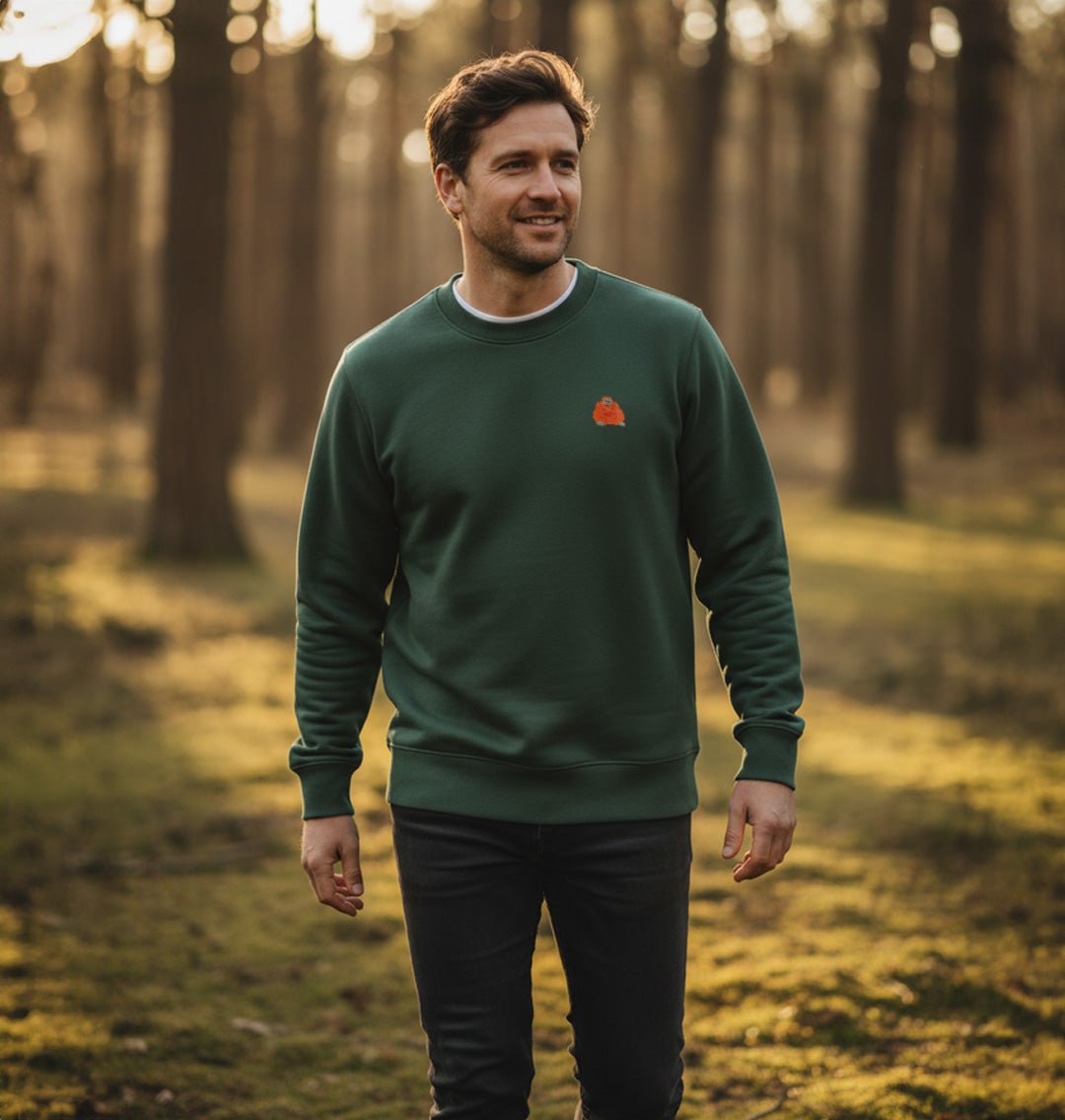 Orangutan Mens Sweatshirt - Blue Panda