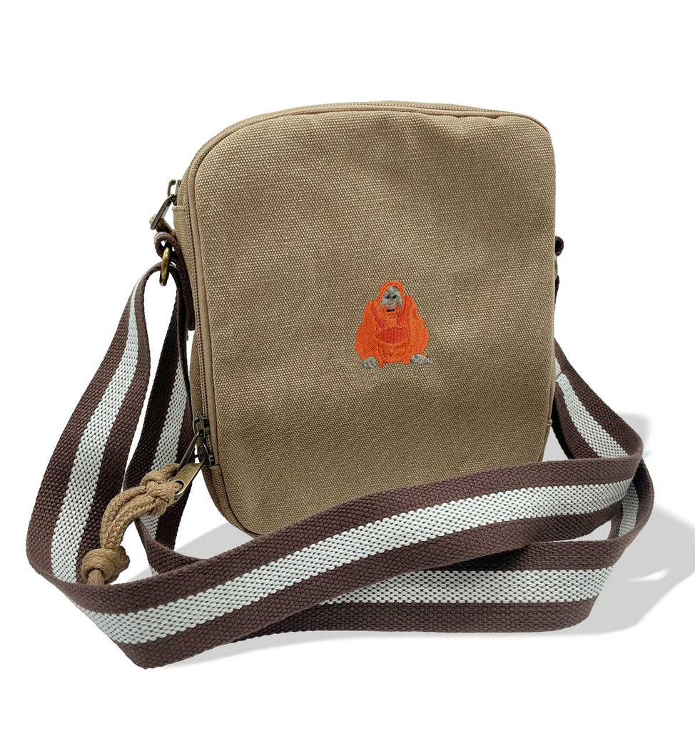 Anima Owl Embroidered store Canvas Messenger Bag