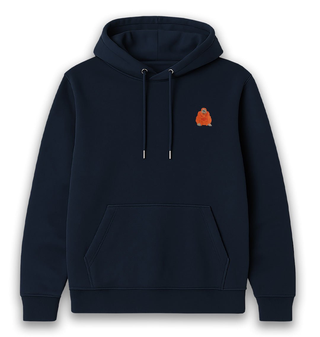 Orangutan Womens Hoodie - Unisex - Blue Panda