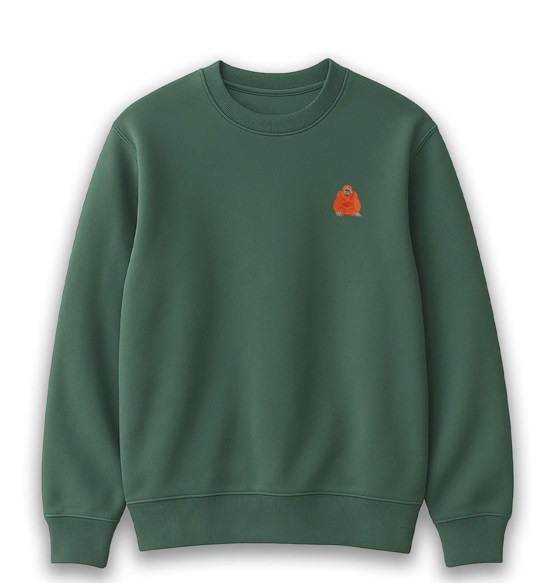 Orangutan Womens Sweatshirt - Unisex - Blue Panda