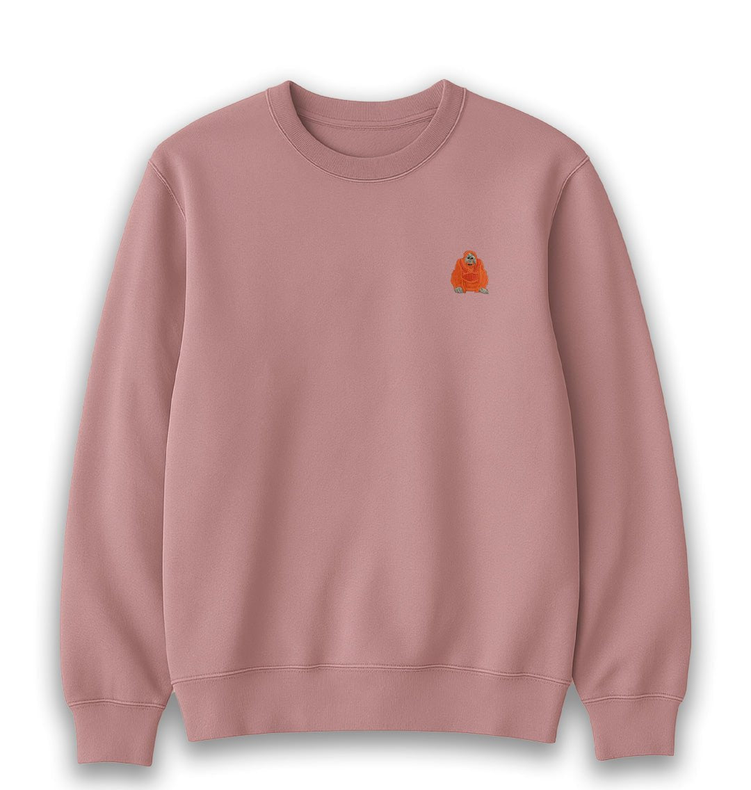 Orangutan Womens Sweatshirt - Unisex - Blue Panda