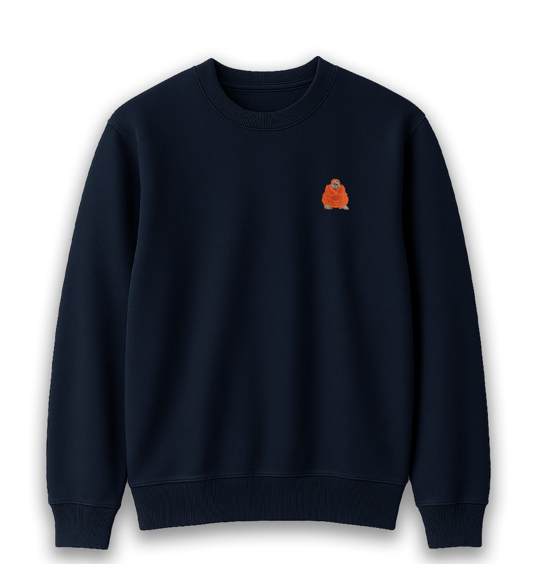 Orangutan Womens Sweatshirt - Unisex - Blue Panda