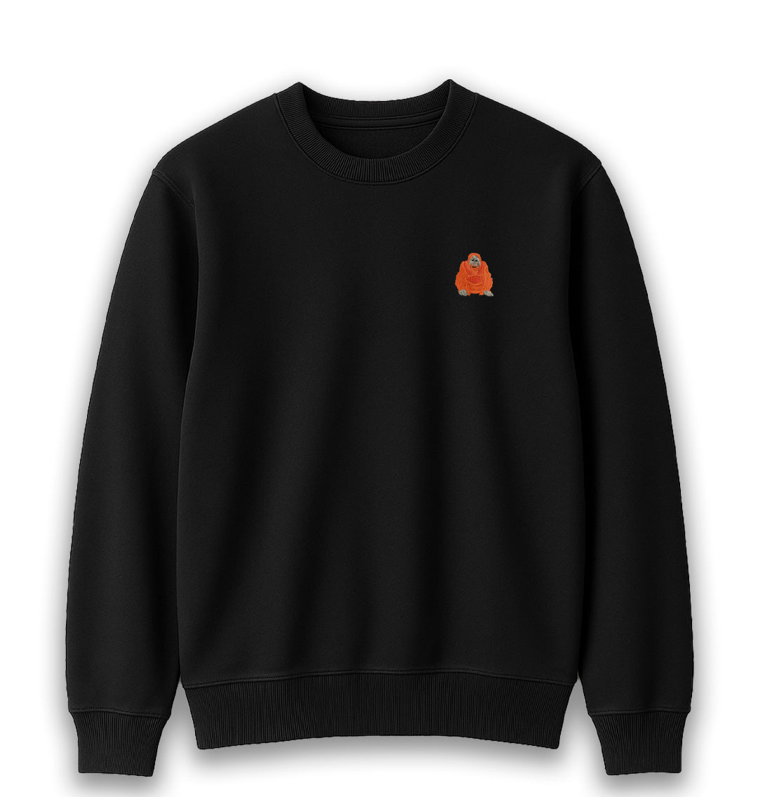 Orangutan Womens Sweatshirt - Unisex - Blue Panda