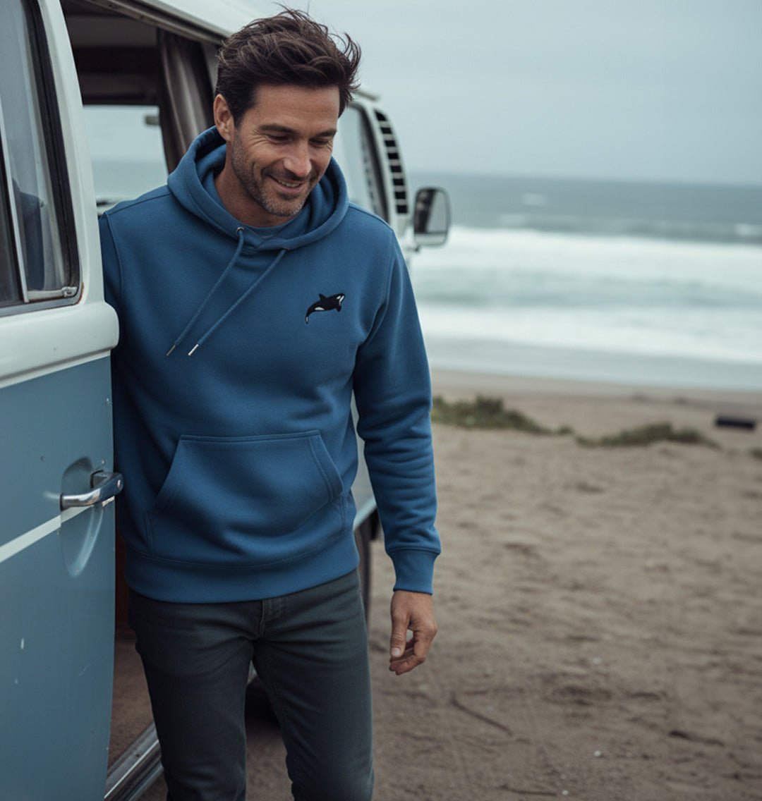Orca Mens Hoodie - Blue Panda