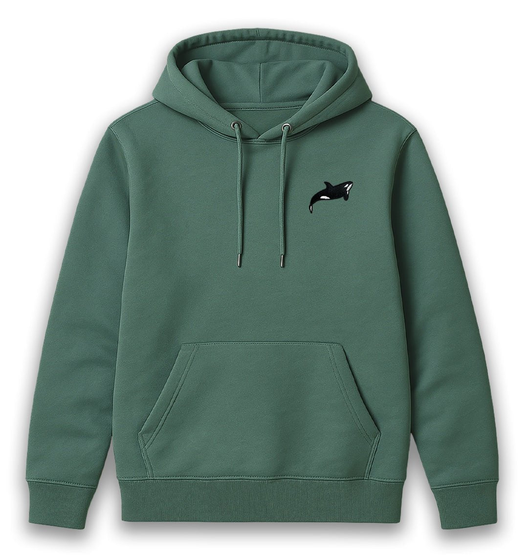 Orca Womens Hoodie - Unisex - Blue Panda