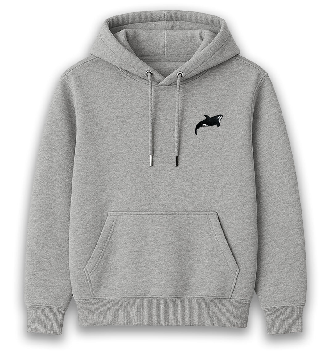 Orca Womens Hoodie - Unisex - Blue Panda