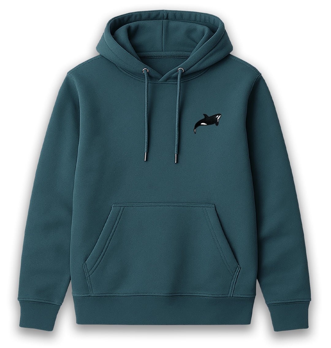 Orca Womens Hoodie - Unisex - Blue Panda