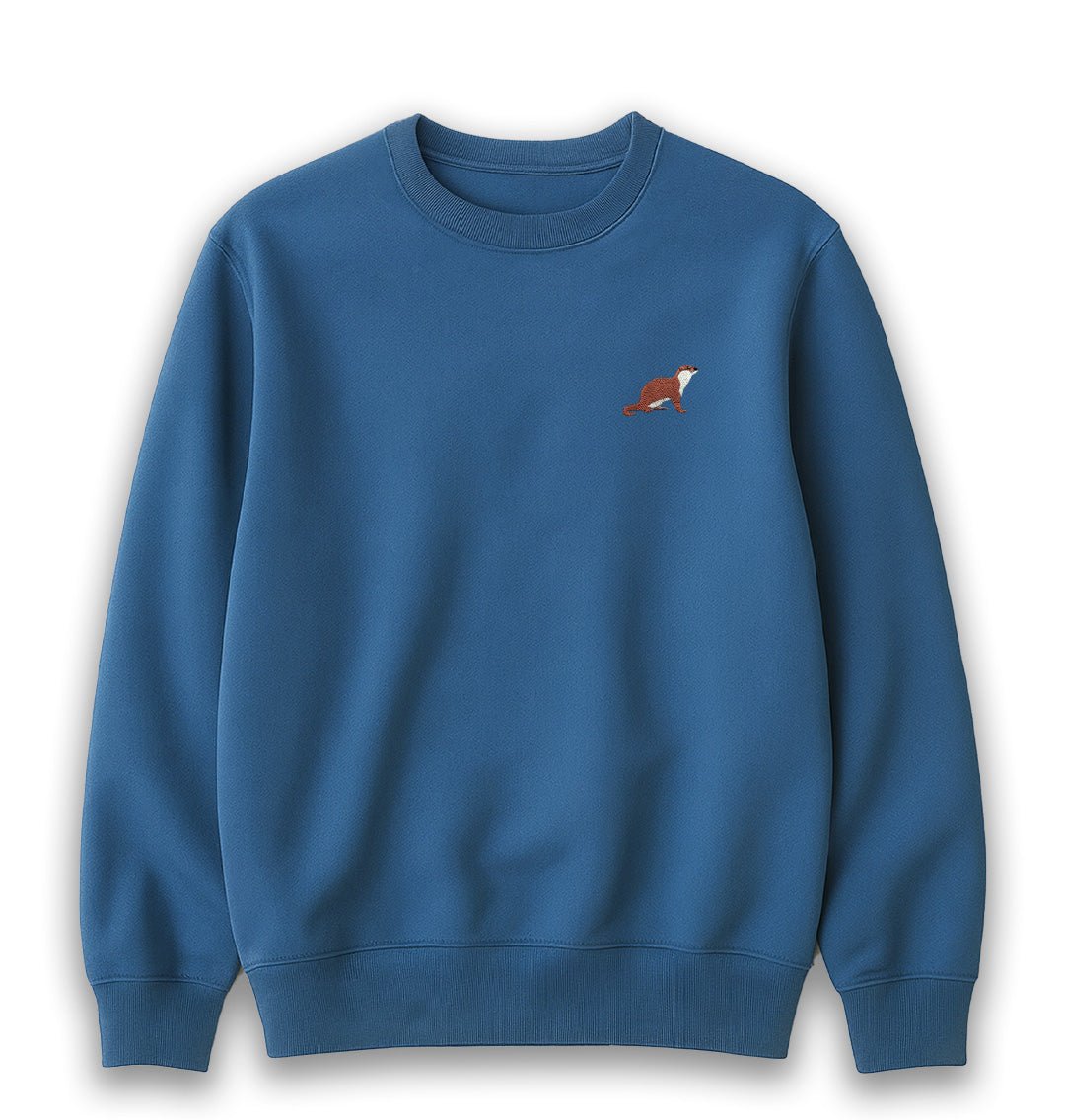 Otter Womens Sweatshirt - Unisex - Blue Panda