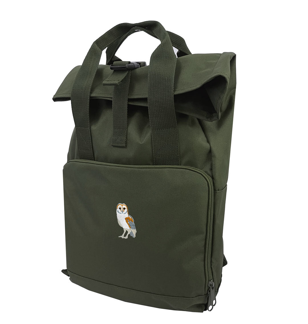 Barn Owl Everyday Roll-top Recycled Backpack