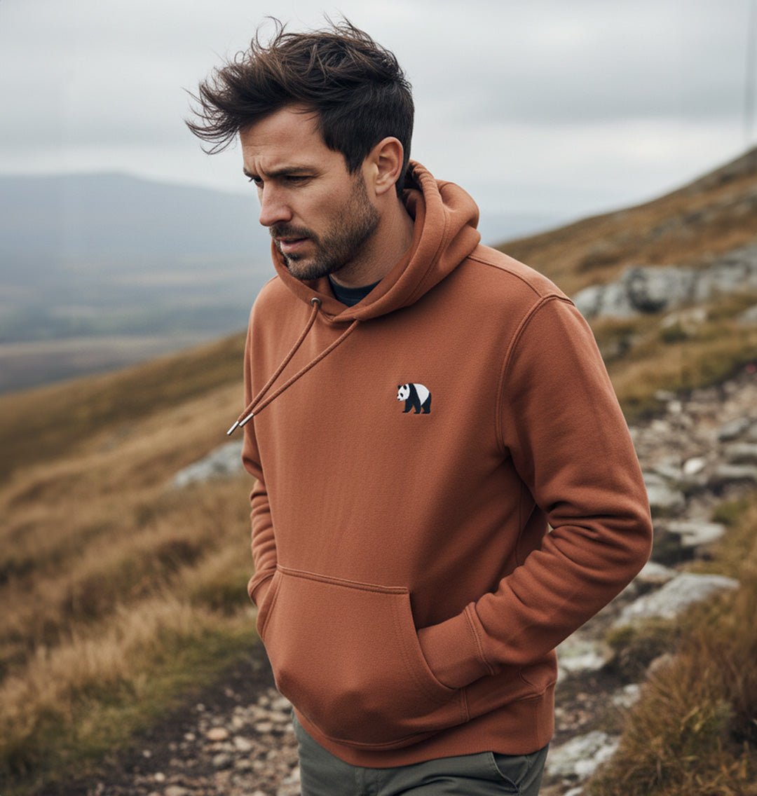 Panda Mens Hoodie - Blue Panda