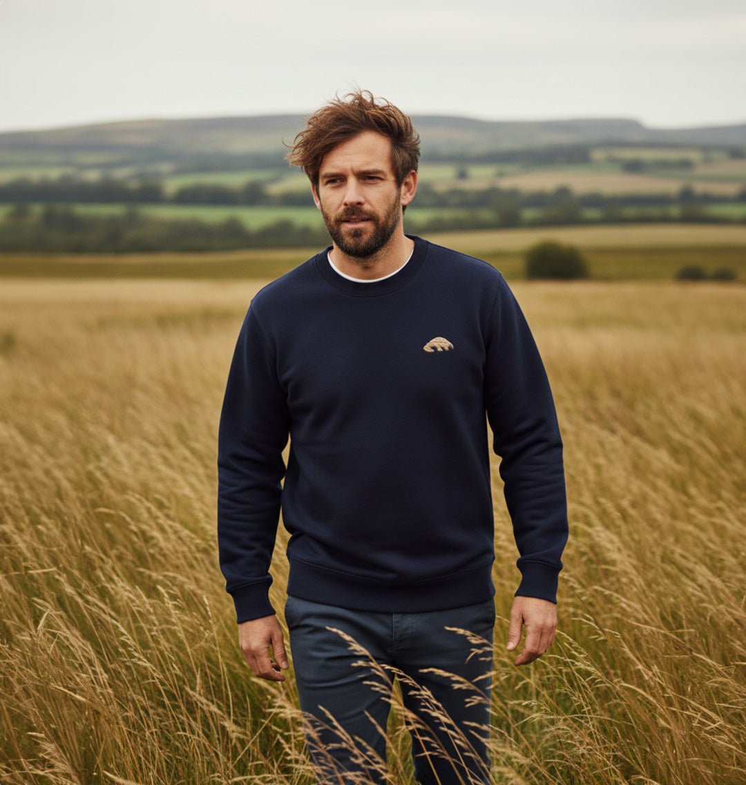 Pangolin Mens Sweatshirt - Blue Panda