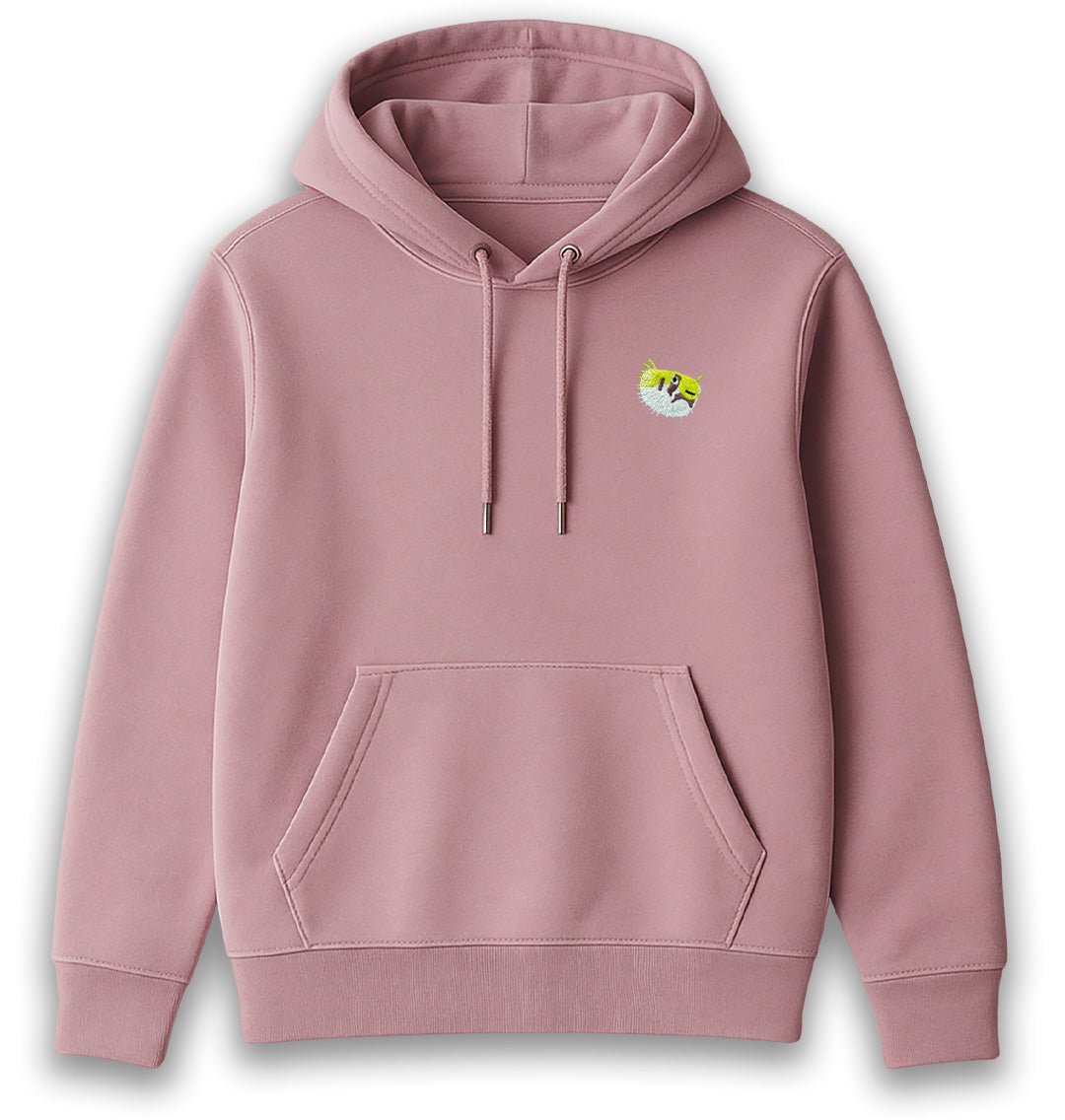 Pufferfish Mens Hoodie - Blue Panda