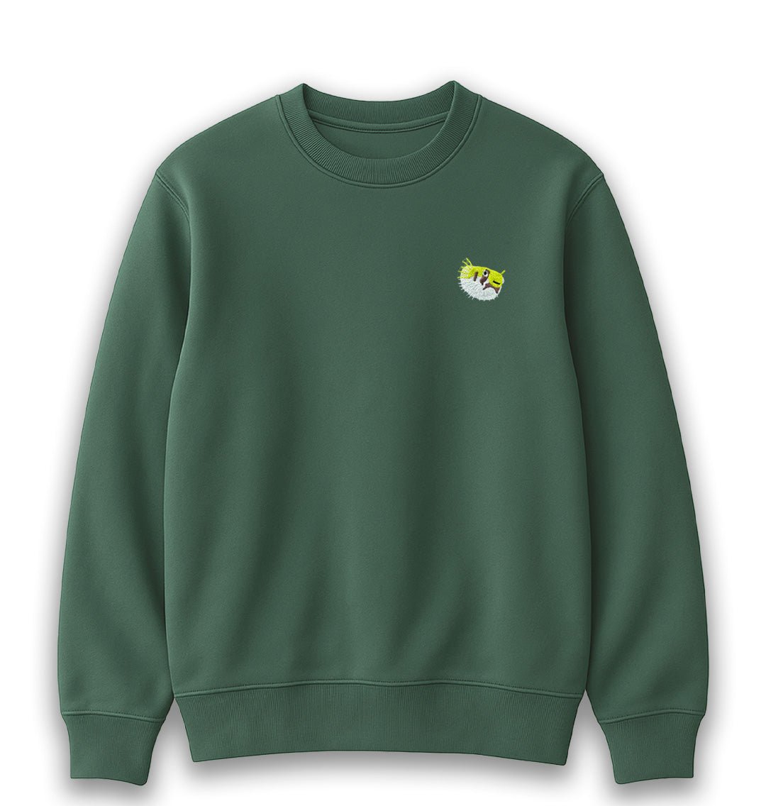 Pufferfish Mens Sweatshirt - Blue Panda