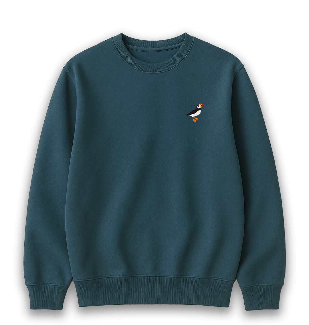 Puffin Womens Sweatshirt - Unisex - Blue Panda