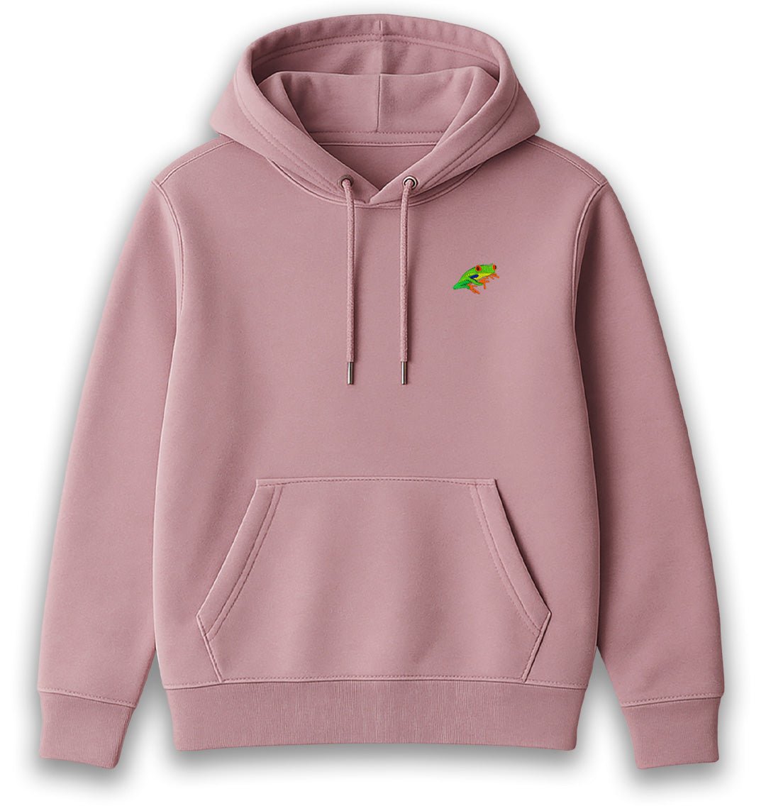 Red - Eyed Tree Frog Womens Hoodie - Unisex - Blue Panda