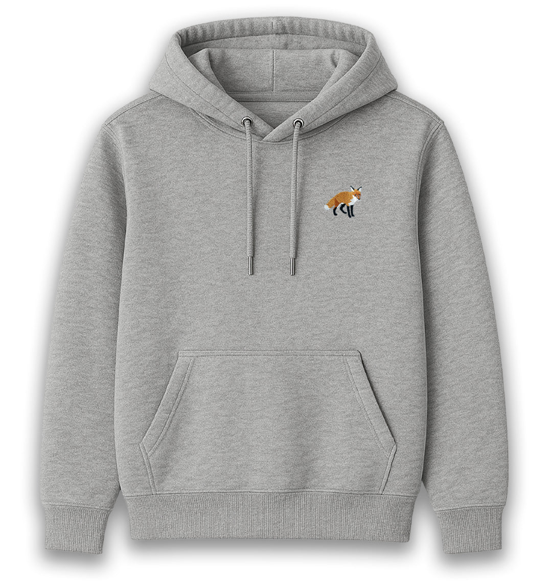Red Fox Mens Hoodie - Blue Panda